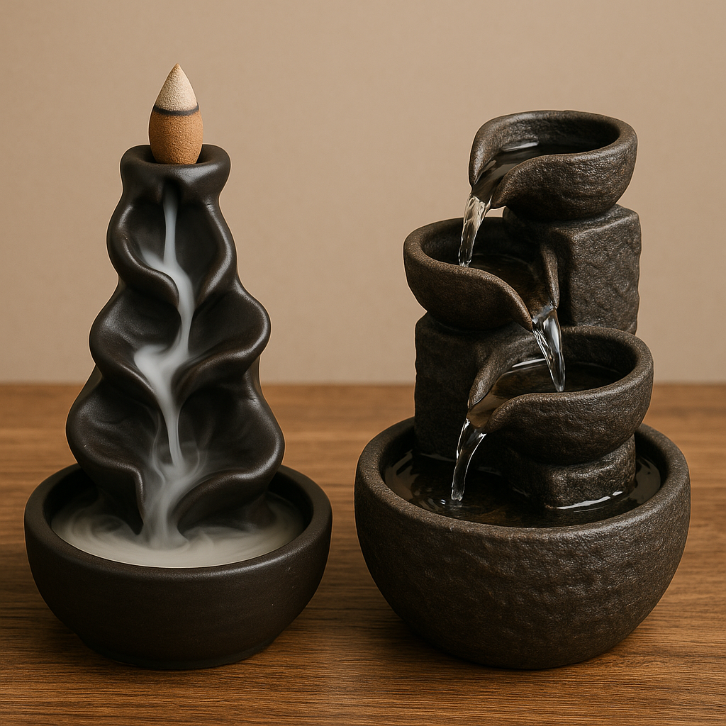 Fontaines à eau et à encens : comment elles transforment l’ambiance de votre maison