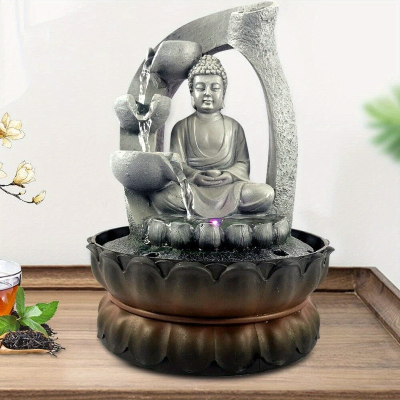 Fontaine Feng Shui en Résine – Élégance et Sérénité