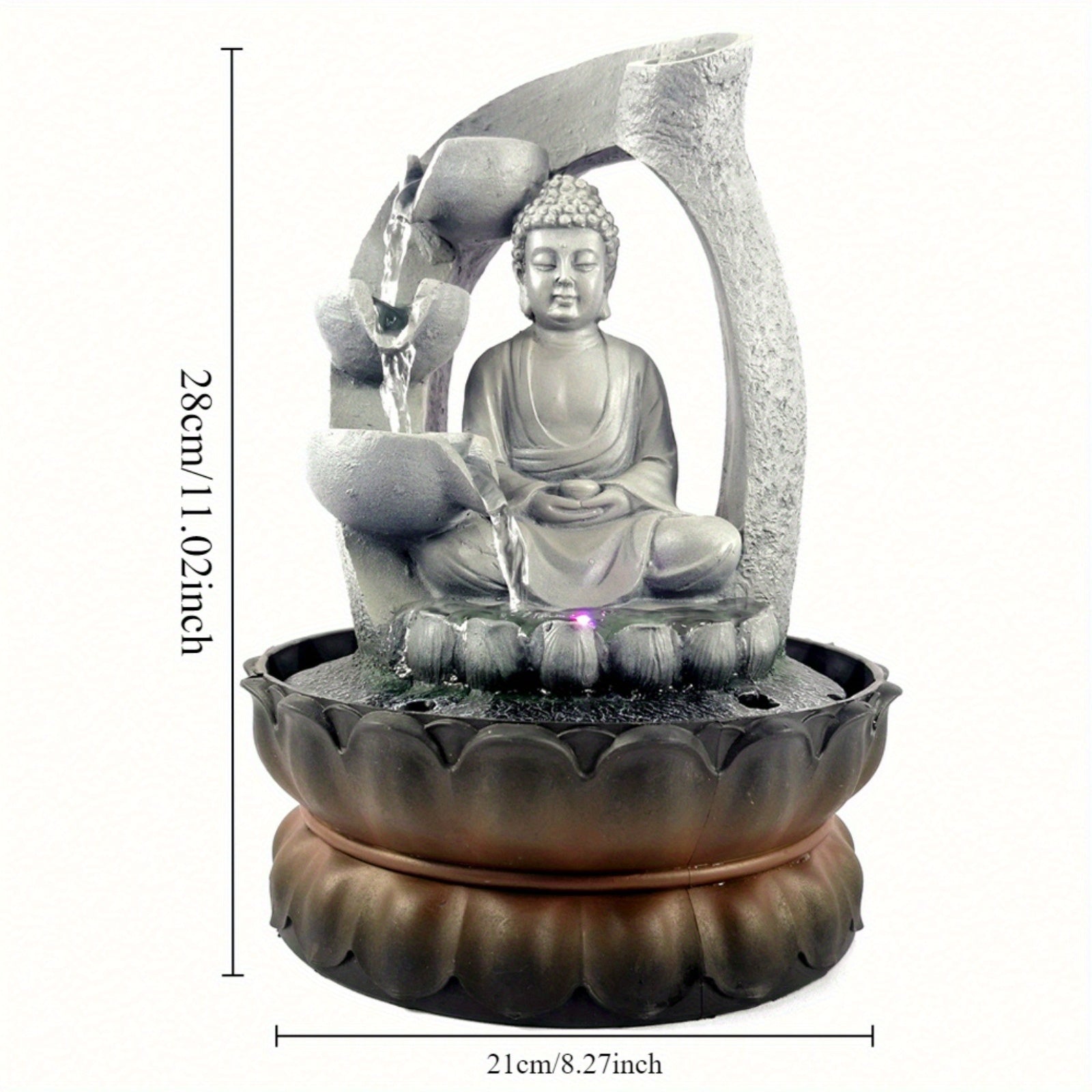 Fontaine Feng Shui en Résine – Élégance et Sérénité