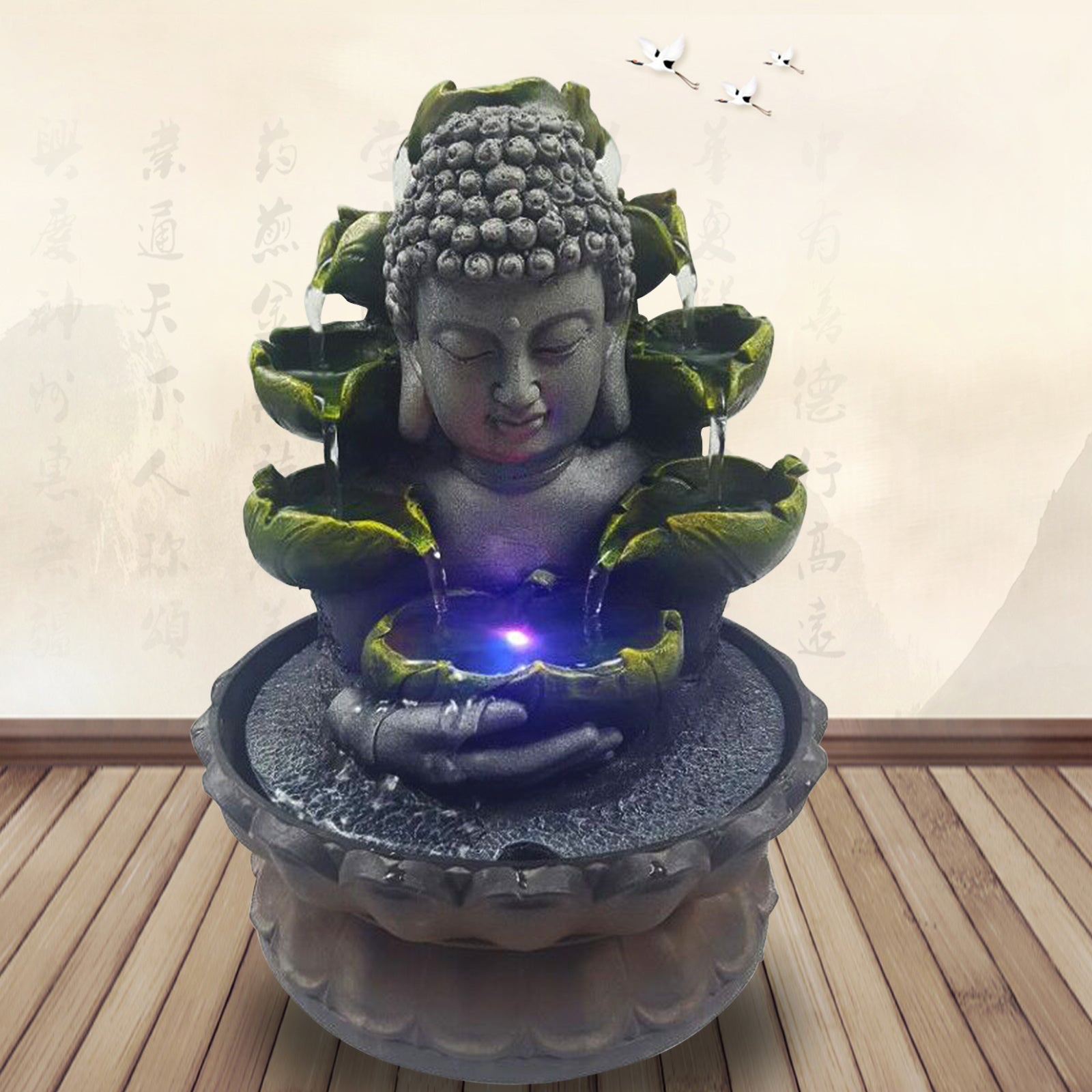 Fontaine à eau Buddha pour bureau - Feng Shui