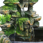 Fontaine Feng Shui de Bureau – Cascade avec LED Multicolores