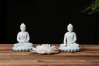 Porte-Encens en Céramique – Encensoir Minimaliste Lotus pour Méditation & Relaxation