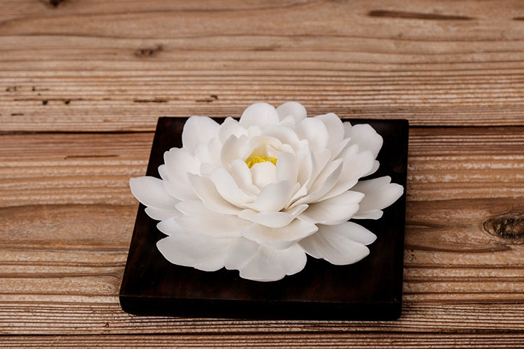 Porte-Encens en Céramique – Encensoir Minimaliste Lotus pour Méditation & Relaxation