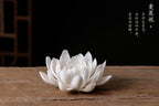 Porte-Encens en Céramique – Encensoir Minimaliste Lotus pour Méditation & Relaxation
