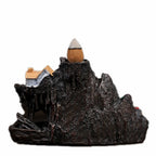 Fontaine à Encens Cascade en Résine – Style Chinois Montagne