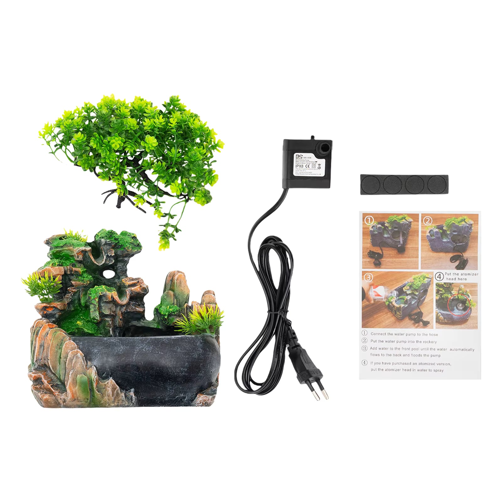 Fontaine Feng Shui - Cascade Zen avec Bonsaï