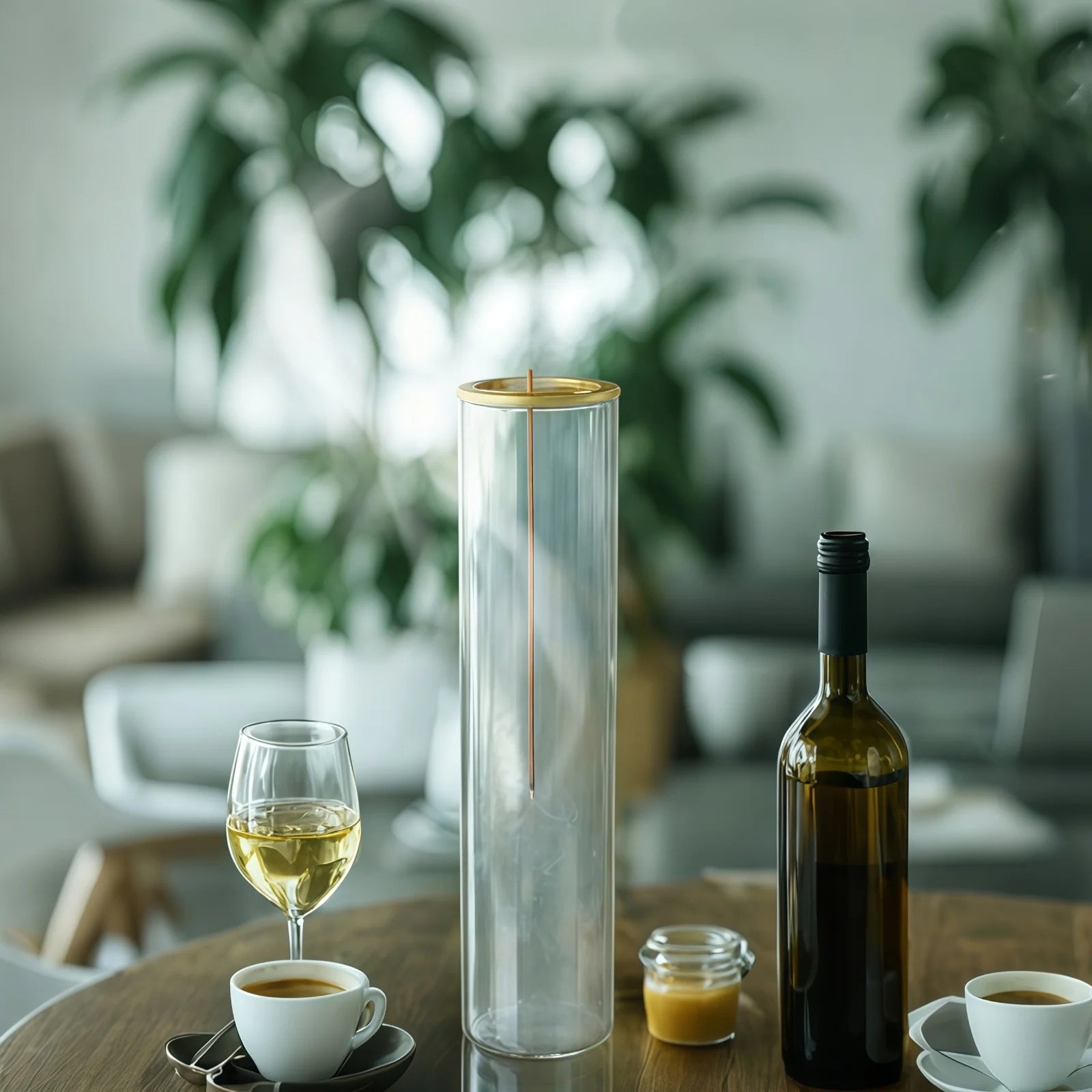Porte-encens en verre moderne – Encensoir design élégant - Or
