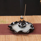 Fontaine à Encens Cascade Bassin Fleur en Céramique – Fumée Zen Backflow