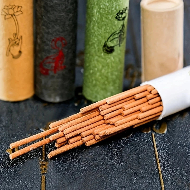 40 Bâtons d'encens naturel - Bois de santal - Bois d’agar - Chenhua Yabai - Ay Tsao - Purification & Ambiance Zen