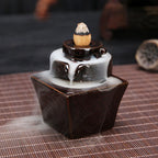 Fontaine à Encens Cascade Échelle en Céramique – Fumée Zen Backflow