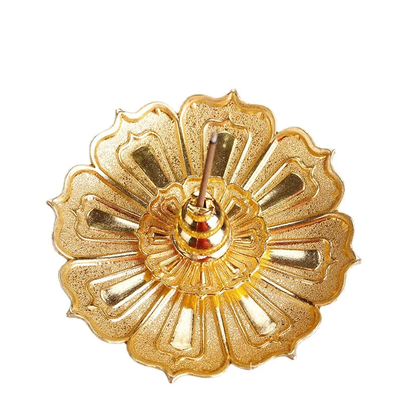 Porte Encens en forme de Lotus - Cuivre - Encens Cône ou bâton