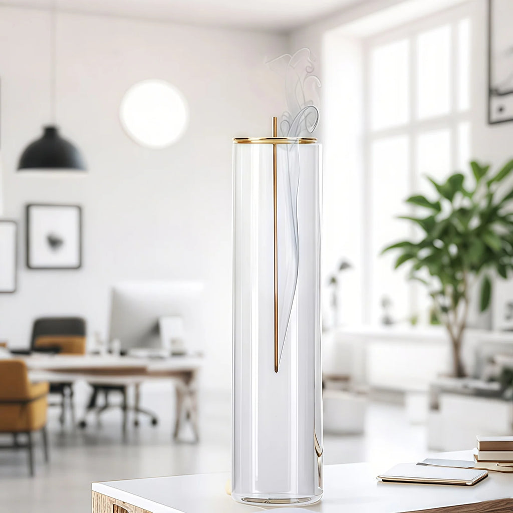 Porte-encens en verre moderne – Encensoir design élégant - Or