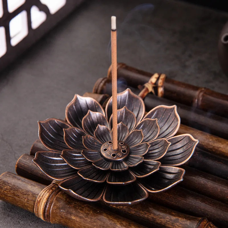 Porte-Encens Bouddhisme Lotus | Encensoir pour Bâtonnets