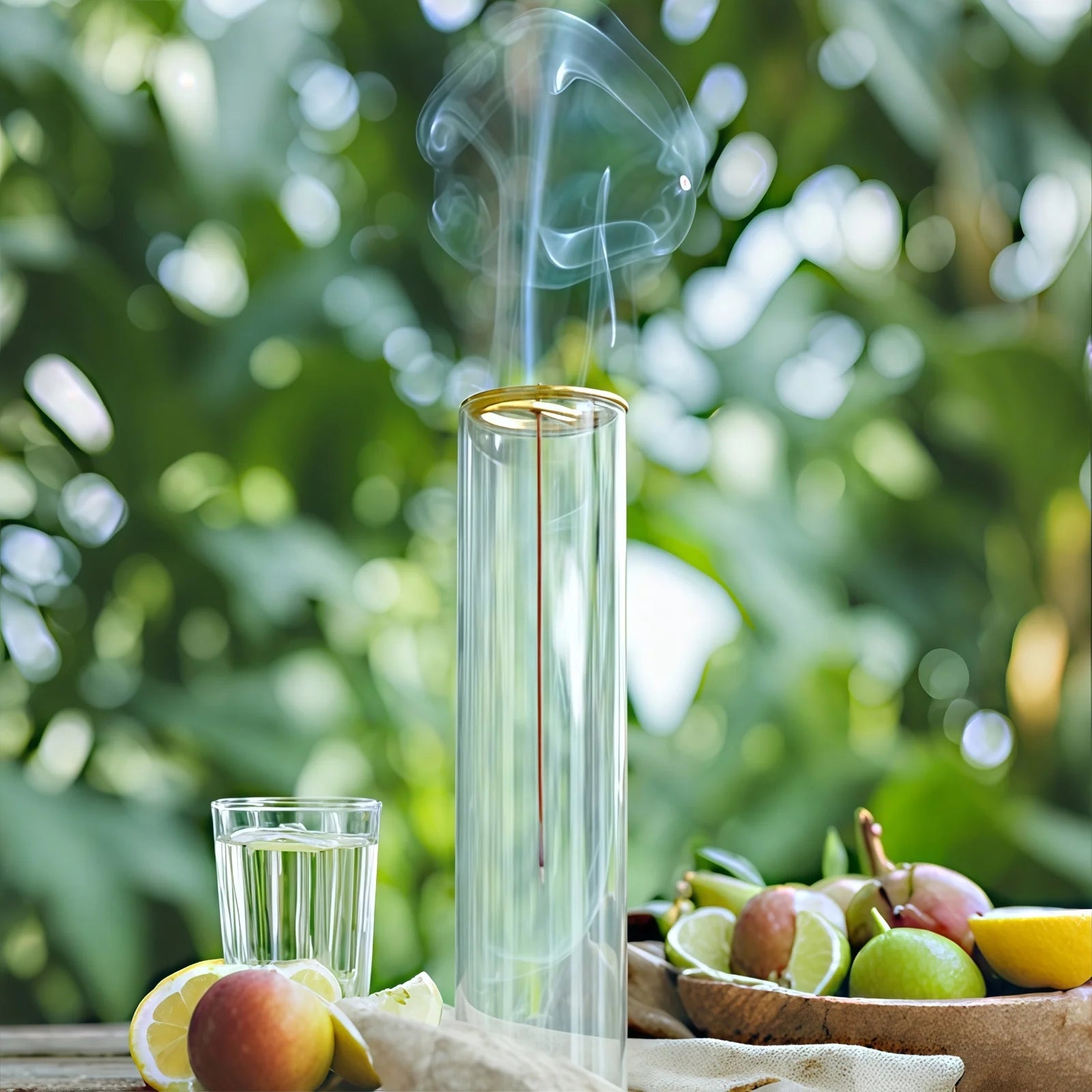 Porte-encens en verre moderne – Encensoir design élégant - Or