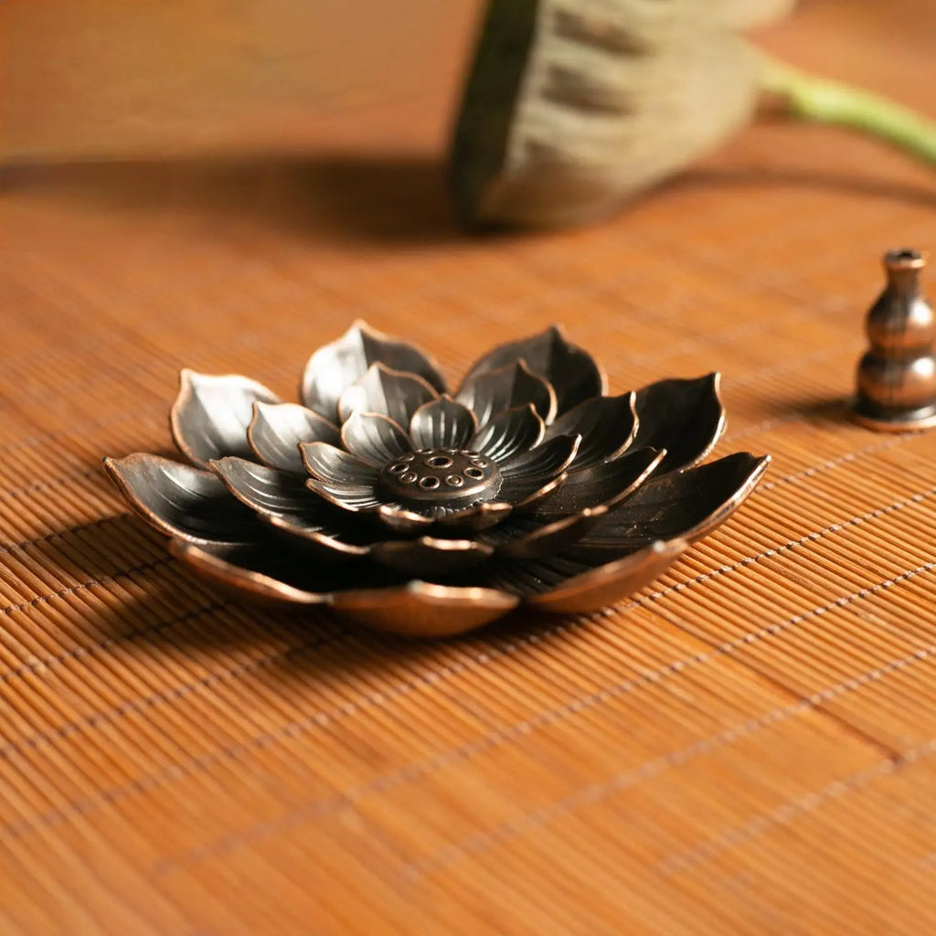 Porte-Encens Bouddhisme Lotus | Encensoir pour Bâtonnets