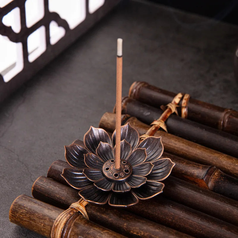 Porte-Encens Bouddhisme Lotus | Encensoir pour Bâtonnets