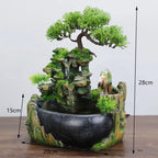 Fontaine Feng Shui - Cascade Zen avec Bonsaï