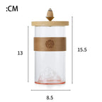 Fontaine à encens en verre avec montagne de neige pour la méditation Yoga - Feng Shui