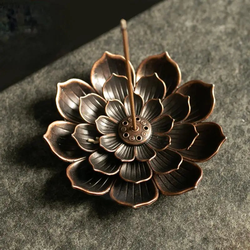 Porte-Encens Bouddhisme Lotus | Encensoir pour Bâtonnets