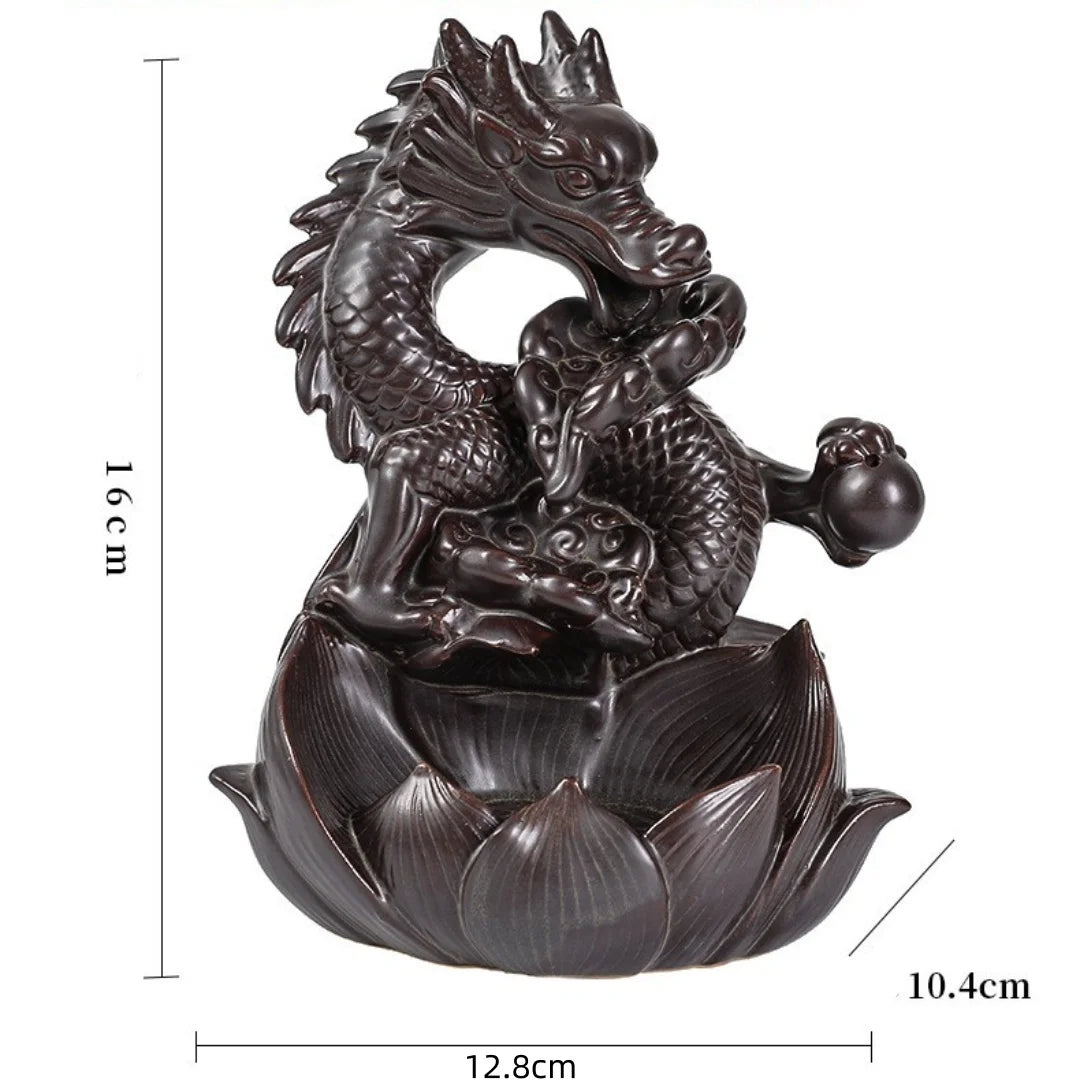 Fontaine à Encens en Céramique - Dragon Lotus