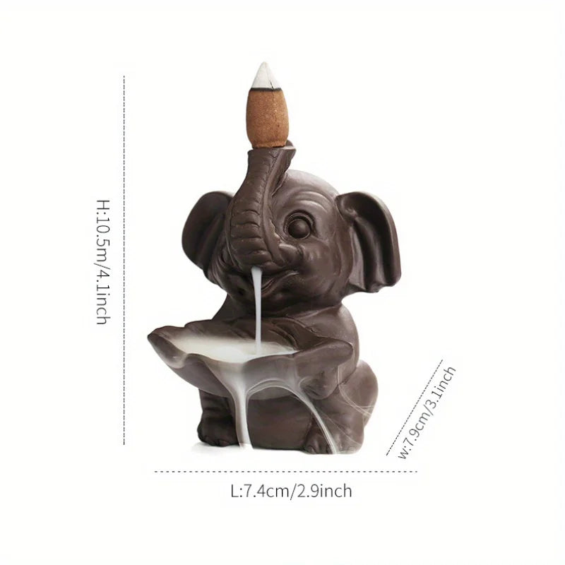 Fontaine à Encens Éléphant Mignon – Porte-Encens Cascade Zen