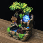 Fontaine à eau - Feng Shui - Roue porte chance avec Boule lumineuse