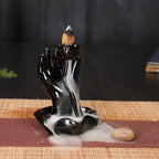 Fontaine à Encens Cascade Échelle en Céramique – Fumée Zen Backflow