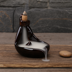 Fontaine à Encens Cascade Élégante en Céramique – Fumée Zen Backflow