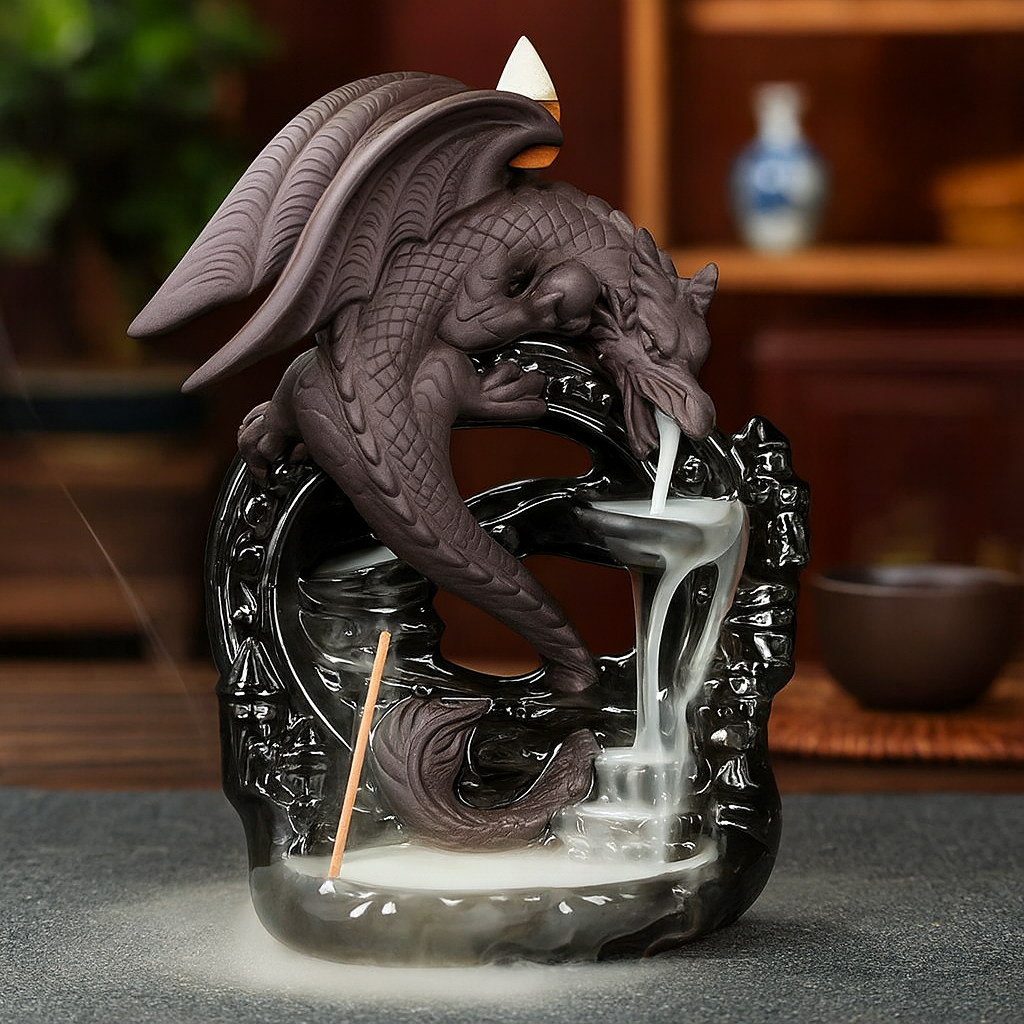 Fontaine à Encens Cascade Dragon Vintage – Céramique